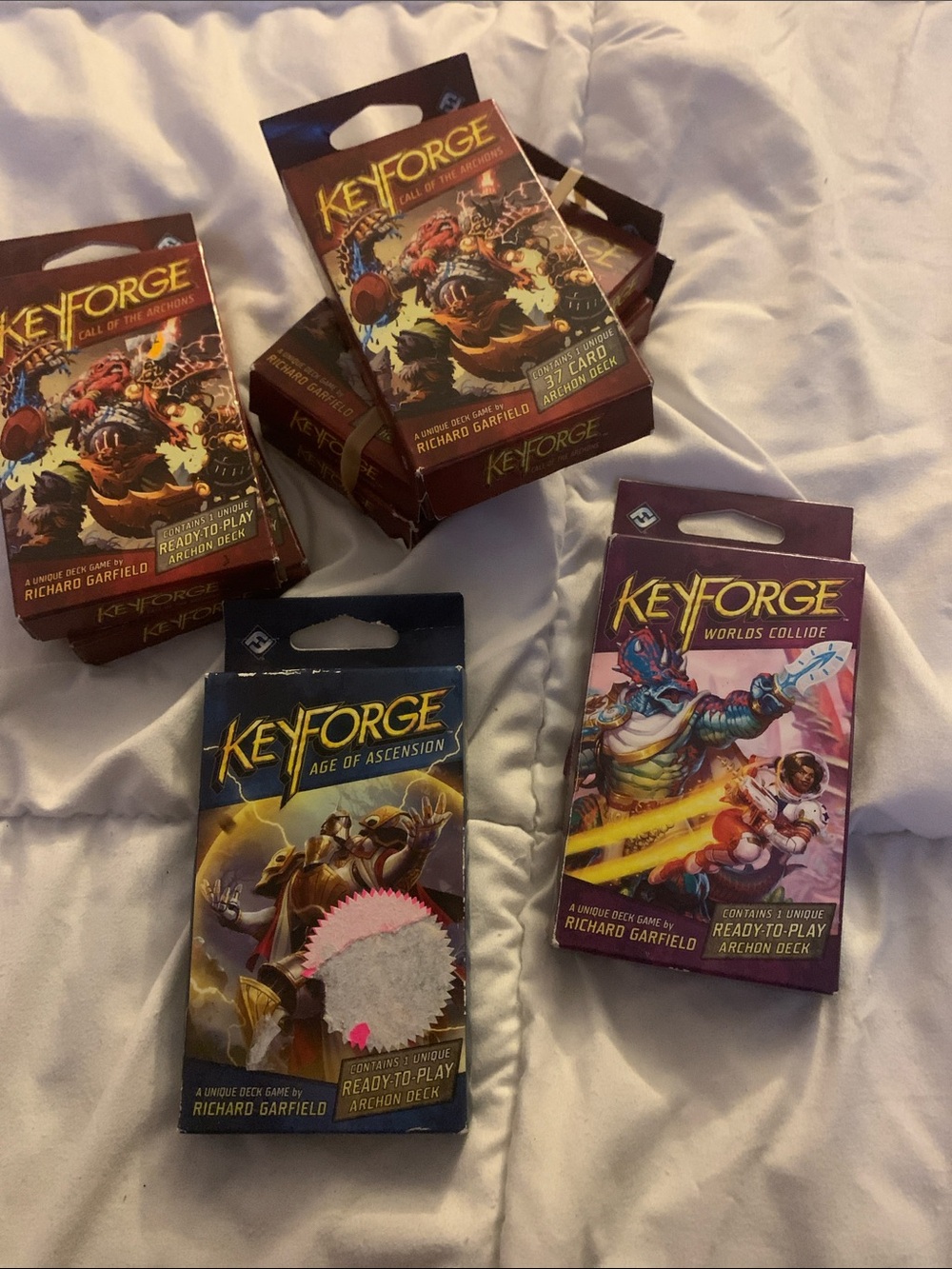 KeyForge Call of the Archons Red Card Deck - (7) pks